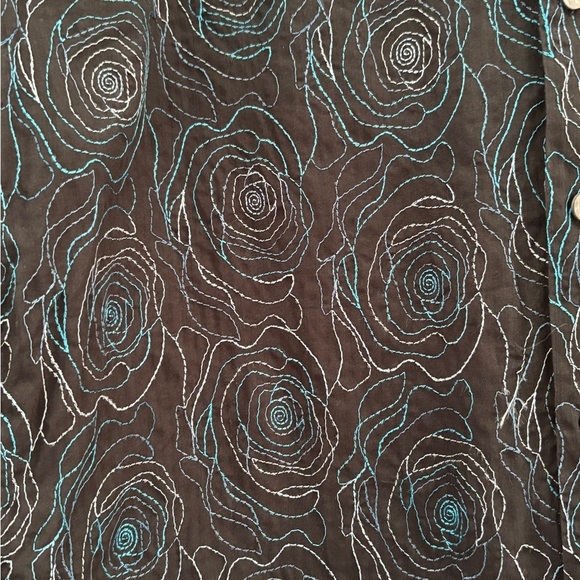 Le Chateau Women's Size‎ Large Button Down Embroidered Western Cowgirl Aesthetic - Picture 3 of 14